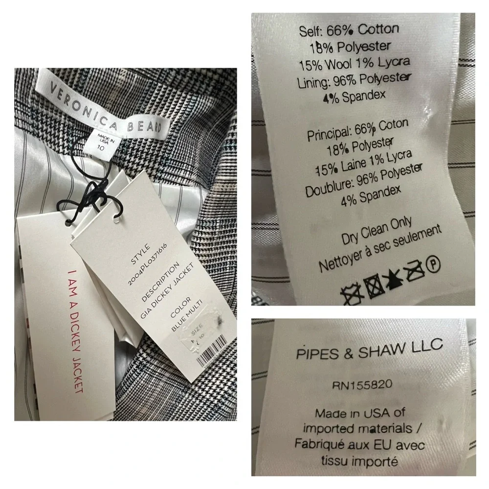 Veronica Beard Gia Blazer Jacket 10 - Picture 16 of 16